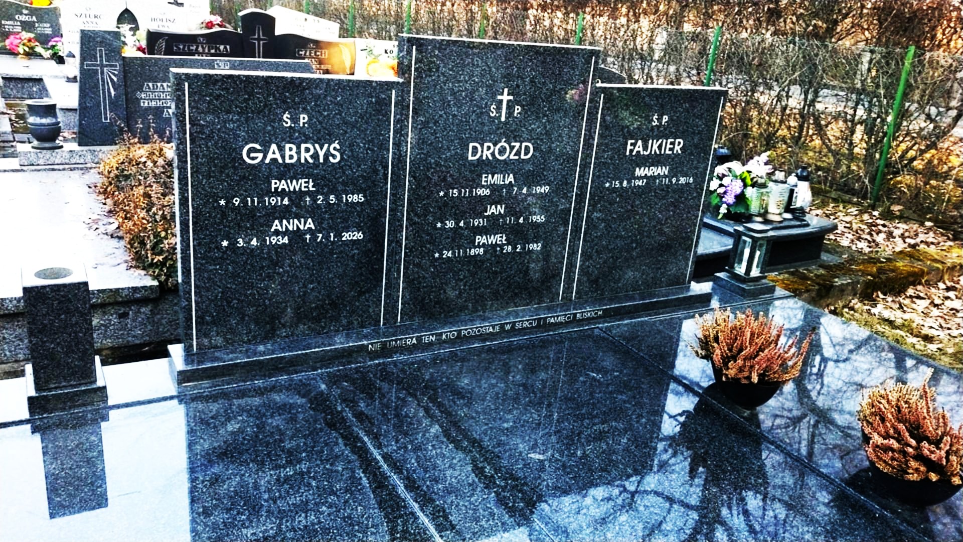 Grób Anna Gabryś